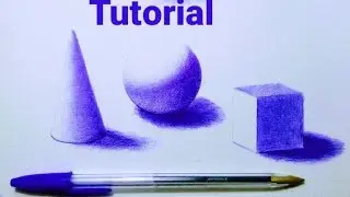 How to draw with ballpoint pen /An important step for beginners/how to draw realistic/ تعلم الرسم
