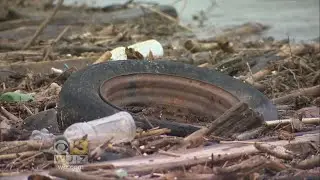 Debris Flowing Into Conowingo Dam Following Extreme Weather