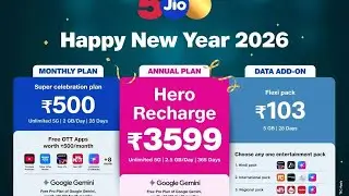 Jio Happy New Year 2026 Plans &ndash; Annual, Monthly & Flexi Packs!