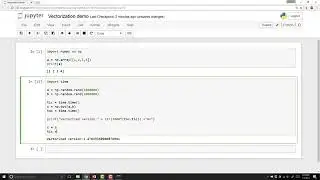 Vectorization in PYTHON by Prof. Andrew NG