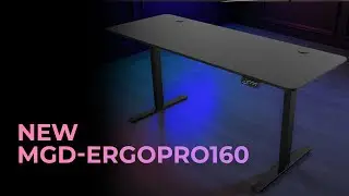 XXL electric height-adjustable desk with customisable height MGD-ERGOPRO160 | Mars Gaming