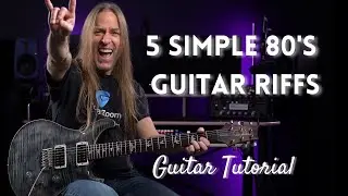 Rock the 80s: Unveiling 5 Easy Guitar Riffs from the Decade! - Guitar Lesson 🔥