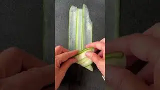 Fresh Cucumber Triangle Sushi Bites 🥒🍣 No Roll, No Fuss! #cooking #sushi #recipe