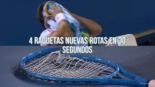 El jugador que DESTRUY&Oacute; 4 raquetas NUEVAS en 30 segundos