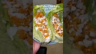 Buffalo Chicken Lettuce Wraps for Weight Loss 😋 #recipe #cooking #weightloss