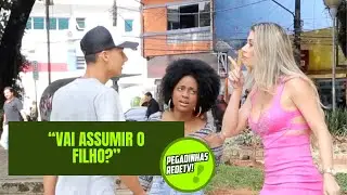 MULHER ACUSA DESCONHECIDO NA RUA DE TER A ENGRAVIDADO!| Pegadinhas RedeTV!