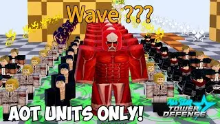 Attack on Titan Units Only vs Infinite Mode! Ft. THE RUMBLING!!!