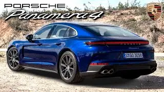 Porsche Panamera 4 2024 года в цвете Gentian Blue Metallic