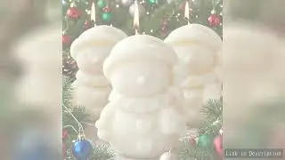 Mini Christmas Snowman Silicone Molds with Heart and Scarf Design, Christmas Series Snowman Candle S