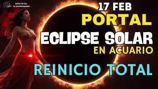 ECLIPSE SOLAR FEBRERO 2026 🔥en ACUARIO 🌀17 febrero se&ntilde;ales de que tu vida est&aacute; por cambiar