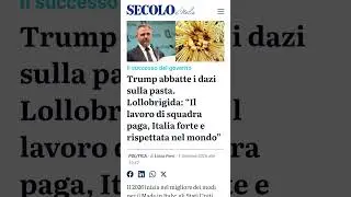 ABBATTUTI I DAZI SULLA PASTA! #frasedelgiorno #perte #rete4 #dazi #trump #notizie #perte #usa