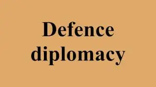 Defence diplomacy