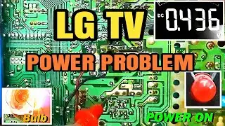 Lg tv power problem | Eht supply voltage discharge | power led not glowing.