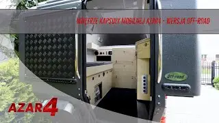 Wnętrze pickup campera AZAR4 - wersja OFF-ROAD