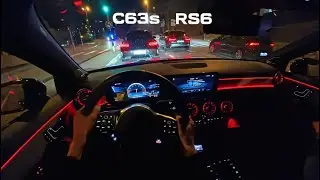 IT&rsquo;S 2 A.M. COME DRIVE WITH US - MERCEDES C63s AUDI RS6 AND A45 AMG POV