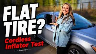 The Powools Cordless Tire Inflator – Easy, Portable & A Must-Have for Drivers!