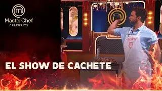 El show de Cachete Sierra al presentar su plato ante el jurado de Masterchef Celebrity