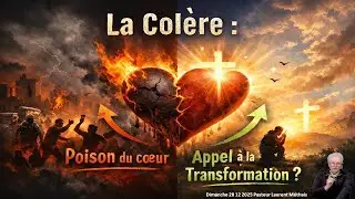 La colère poison du cœur ! Appel à la transformation   Dimanche 28 12 2025 pasteur Laurent Méthais