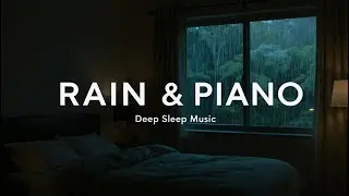 LIVE Night Piano with Rain Sounds 🌧️ Soothing Music for Calm and Sleep