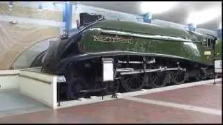 Restored A4 No.60008 Dwight D Eisenhower and Command cars. National Railroad Museum in Green Bay, WI