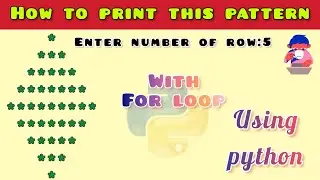 how to print diamond pattern using for loop in python in easy way #education