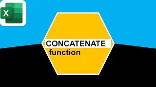 CONCATENATE function in Excel to join two or more text strings