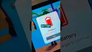 Oh no!! You were playing Roblox and the phone battery hit 1%. What would you do?