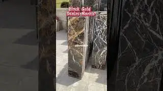 Black Gold Stairs Marble