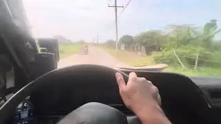 Driving my Nissan Urvan Escapade around. Td27 17s 2&rdquo; lowering block