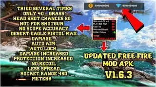⚡FREE FIRE⚡MOD/HACK v1.6.3 (No Fog, Anti ban, Damage hack, Aim assist) working 2018