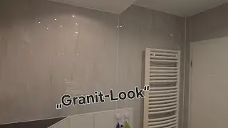 &bdquo;Bad renovieren ohne Fliesen &ndash; Granit-Look Paneele im Vorher-Nachher Vergleich&ldquo;