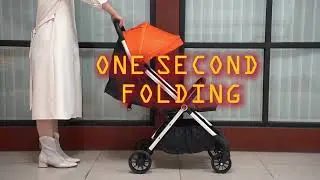 ⏱️🤍 Q6 Stroller in one-second action! One hand to fold & unfold, easy every time 🚼✨
