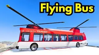 This Bus Can Fly?! 🚁Los Santos Transit Goes AIRBORNE! | Malwa Player