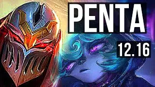 ZED vs VEX (MID) | Penta, Legendary, 17/5/12, 300+ games | EUW Master | 12.16