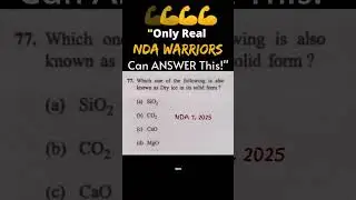 🎯1 PYQ a Day = Better Score in NDA GAT| NDA 2026 Preparation #ndaexam #tranding #feedshorts #nda2026