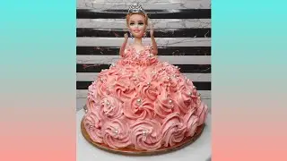 Doll cake/Eggless, no oven,  chocolate doll cake recipe/Doll cake decoration/ Borntocook