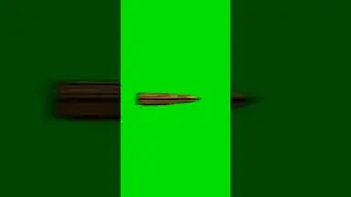 bullet fly green screen video