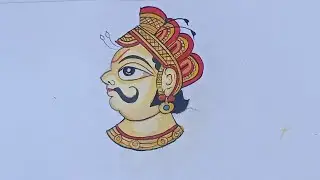 Phad painting tutorial || part 9 | face painting |