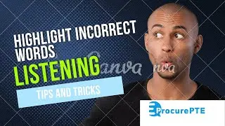 Proven Tips and Tricks to Master Highlighting Incorrect Words/PTE tips and tricks Malayalam/2024