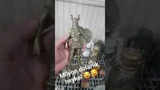 pirin&ccedil; heykeli antika mezatında buldum . tanrı odin 😎 #bizans #roma #ottoman