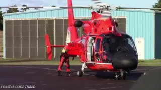 United States Coast Guard (USCG) helicopter walk around and inside view