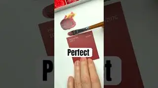 Для смешивания этого бордово-красного цвета используются только основные цвета. #ТеорияЦвета #Доп...