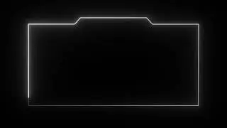 Glowing frame black screen | Neon light border | Frame template video background