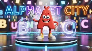 Alphabet City Quiz & Poem [S1_58] | Learn A to Z with Fun 3D Characters