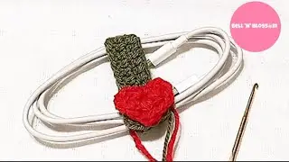 How To Crochet Cable / Charger Holder step by step #crochetholder #crochetcableholder