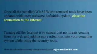 Win32 Worm Free Removal Software