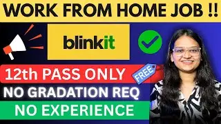 Blinkit Work From Home Jobs 2025 | 12th Pass Online job  | No Experience | Easy Online Work |