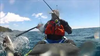 Kayak Fishing at Little Bay, Coromandel