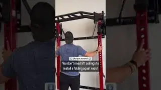 Maximize Your Space with the Best Folding Squat Rack for Short Ceiling Heights #gymshorts