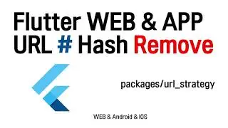 (117) Flutter WEB 주소창에 # 해쉬 지우기 # Hash Remove